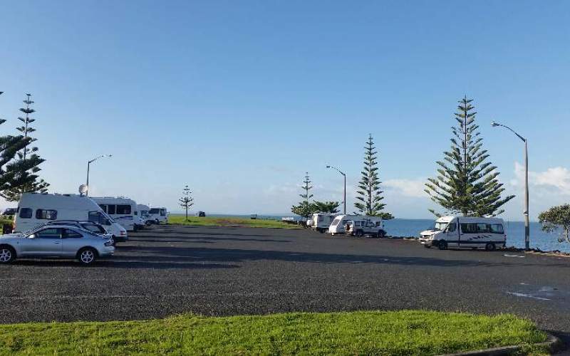 Gulf Harbour Car Park Freedom/Basic Camp New Zealand